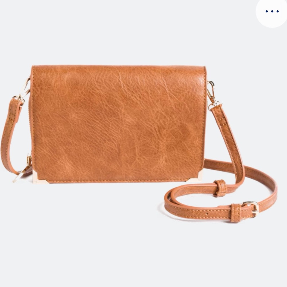 Urban Expressions Brown Crossbody Bag with Luxurious Texture